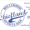 Chiefland Billiards Business Card