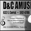 Print Advert for D&C Amusement Co Kingsville, TX
