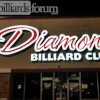 Diamond Billiard Club Chattanooga, TN Storefront Sign at Night