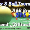 8-Ball Tourney Details from Diamond Billiards Bar & Grill Rochester, NY