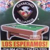 Diamond Billiards Flyer, Garden Grove, CA