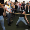 Staff Having a Limbo Game at Dooly's Chicoutimi, QC