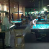 Shooting Pool at Executive Billiards of White Plains, NY
