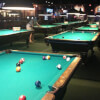 Playing Billiards at Fast Eddie's Northfork, TX