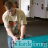 Justin Young of George Young Pool Table Service East Taunton, MA