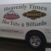 Pool Table Delivery Truck from Heavenly Times Hot Tubs & Billiards