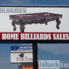 Home Billiards Sales & Service Vancouver, BC Road Sign