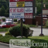 Sign at Hot Shot Billiards of Woodbury, NJ