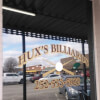Storefront Sign for Hux's Billiards of Roanoke Rapids, NC