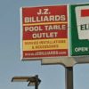 Signage at JZ Billiards Las Vegas, NV