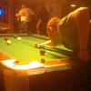 Shooting Pool at Krugz Pool Hall of Muscatine, IA