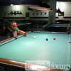 Shooting Pool at Mack's Family Billiards in Brunswick Ohio