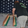 New Cloth on Pool Table Rails by Maine Home Recreation
