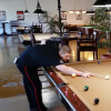 Jayson Shaw Shooting Pool at Meucci Family Billiards of Byhalia, MS
