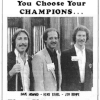 Meucci Originals Champions Flyer circa Aug 1984