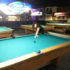 Shooting Pool at Q'S Billiard Club of Reno, NV