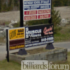 Signage at Pool Hall Quispamsis Billiards