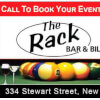 Rack & Cue Flyer, New Glasgow, NS