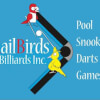 Railbirds Billiards Pool Hall Business Card, Halifax, NS