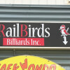 Sign at Railbirds Billiards Halifax, NS Pool Hall