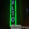 Neon Sign at the Rialto Poolroom Portland, OR
