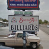 Signage in Front of Santa Ana Billiards of California