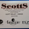 Business Card for Scott's Pro Shop Dayton, TN