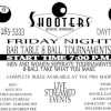 Flyer for Friday 8-Ball Tournaments at Shooter's Dayton