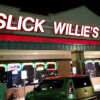 Slick Willie's Austin, TX Storefront at Night