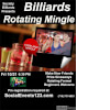 Flyer for Billiards Rotating Mingle at Society Billiards, NY