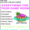 Web Ad for Spa Gallery & Billiards Dubuque, IA