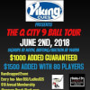 Flyer for the Q-City 9-Ball Tour at Steakhorse Billiards in SC