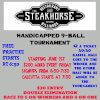Handicapped 9-Ball Tournament at Steakhorse Restaurant & Billiards