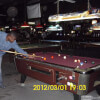 Shooting Pool at Stick's Billiards of Houston, TX