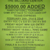 Flyer for Pool Tournament at The Billiard Center Cape Girardeau, MO