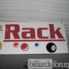 Sign for "The Rack" Jackson, TN Pool Hall