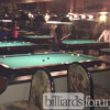 Shooting pool at Tommy Gun's Speakeasy Lounge Windsor, NS