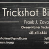 Business Card from Trickshot Billiardz Glendale, AZ