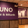 Wall Signage in Uno Cafe & Billiards of Jackson Heights, NY