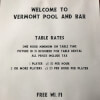 Vermont Pool & Bar Pool Table Rates, South Burlington, VT