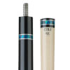 BMC Glass Rose Pool Cue with Blue Rose and PRO Shaft