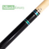Picture of a BMC Glass Rose Black/Blue Pool Cue Joint