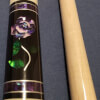 BMC Glass Rose Pool Cue (with Purple Rose) Butt Sleeve