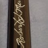 BMC Purple Glass Rose Cue Signed by Bob Meucci