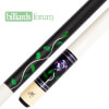 Picture of a BMC Glass Rose Black/Purple Pool Cue