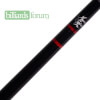 BMC Glass Rose Black/Red Cue Joint with Custom Black Collars
