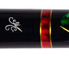 BMC Glass Rose Cue, Red-Rose with a Custom Black Joint Collar
