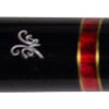 Red-Rose BMC Glass Rose Cue, Custom Black Joint Collar