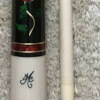 Black with Red Rose BMC Glass Rose Pool Cue