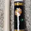 Meucci Yellow Glass Rose Cue